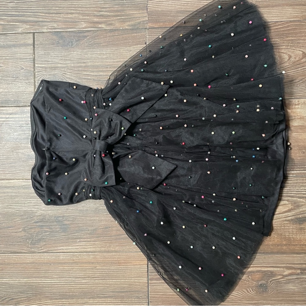 Strapless black betsey Johnson dress